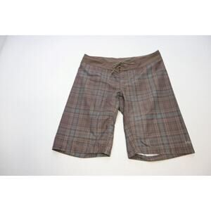 Mens Helly Hansen HH Plaid Athletic Water Swim Board Shorts Size 38